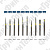 Алмазные боры TC-21EF, FO-20EF FO-42EF, EX-21EF, BR-40EF нумерация идентична борам MANI